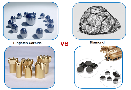 Tungsten carbide VS diamond: unveiling the test of strength